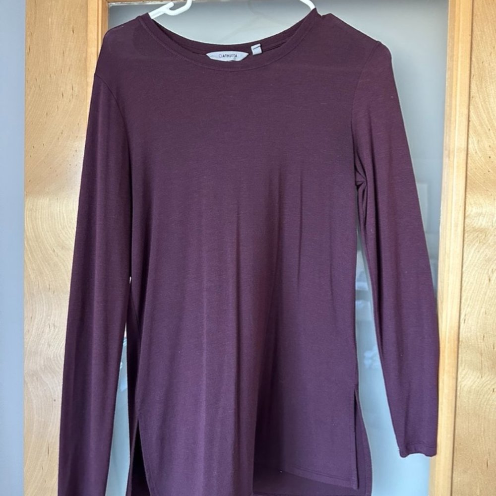 Athleta Maroon Tunic Top